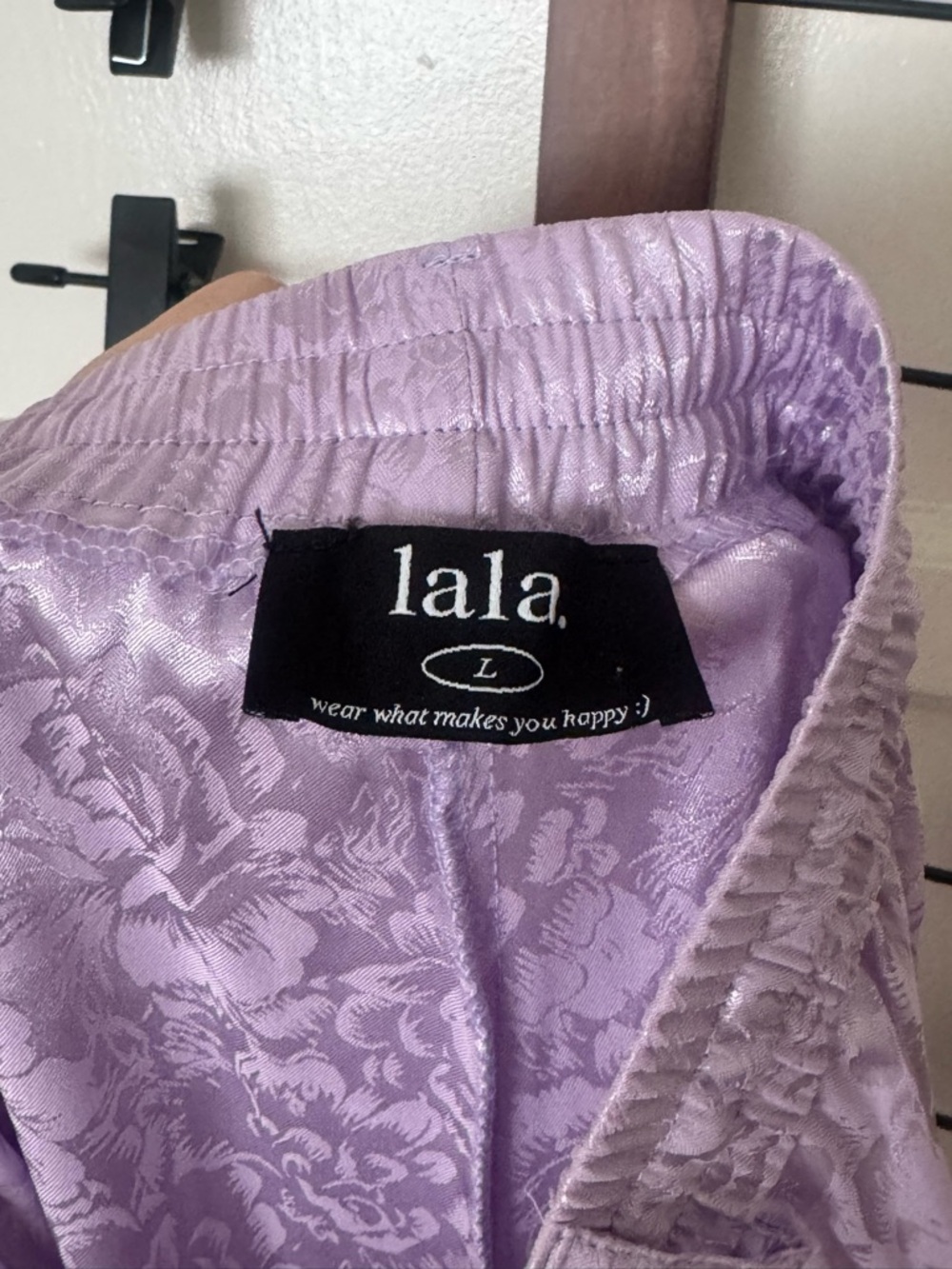 Dressed in LALA Lavender Satin Suit - Picture 6 of 6